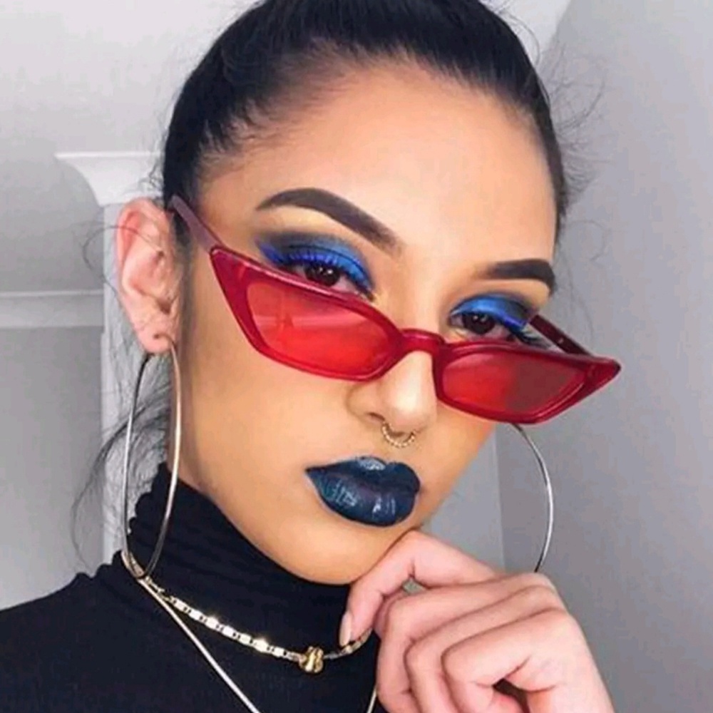 New Super Cute Red Retro Cat Eye Sunglasses!